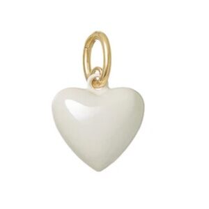 Roxanne Assoulin The Mini Puffy Heart Charm - Cream